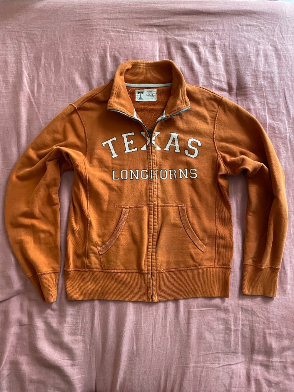 Vintage University of Texas Logo Full Zip Sweater - Size M